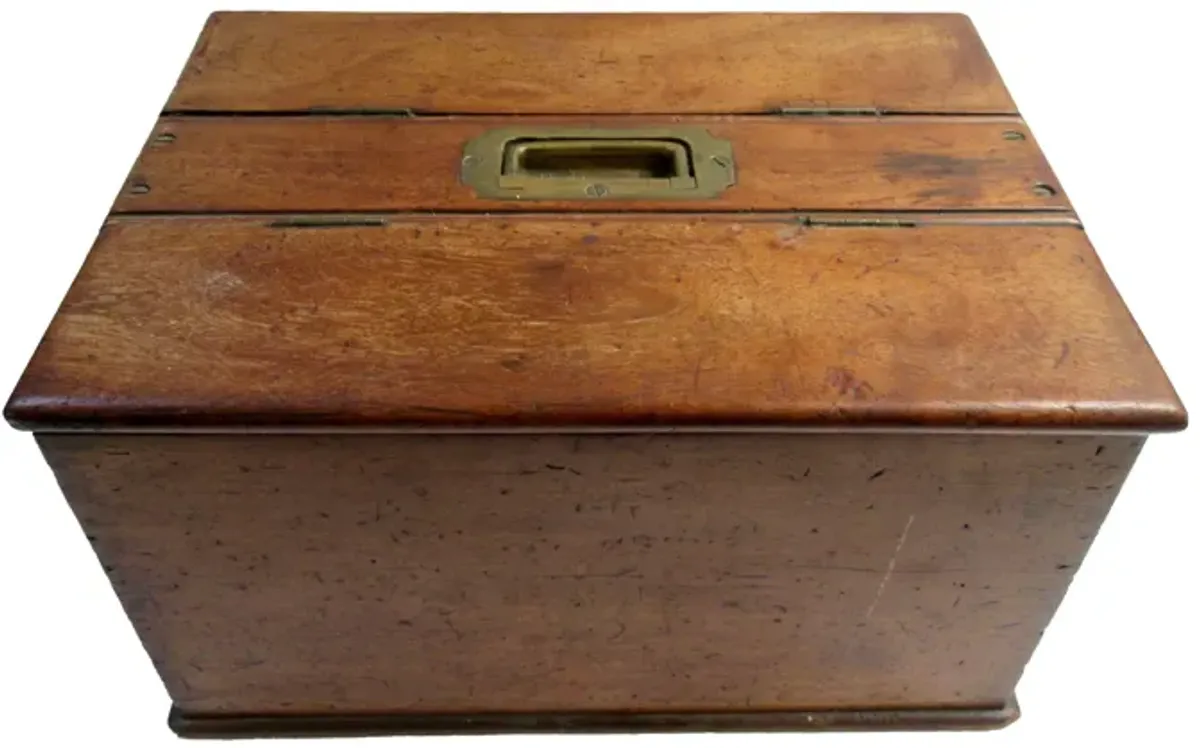 Antique Oak Document Box - The Emporium Ltd. - Brown