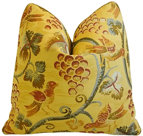 Old World Weavers Botanical Bird Pillow