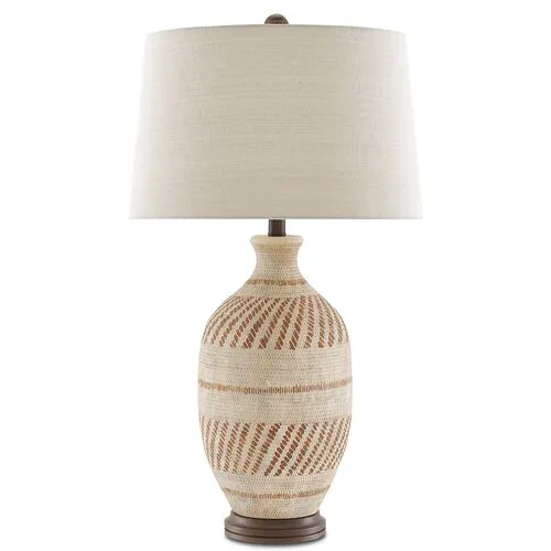 Faiyum Table Lamp - Tan/Bronze - Currey & Company