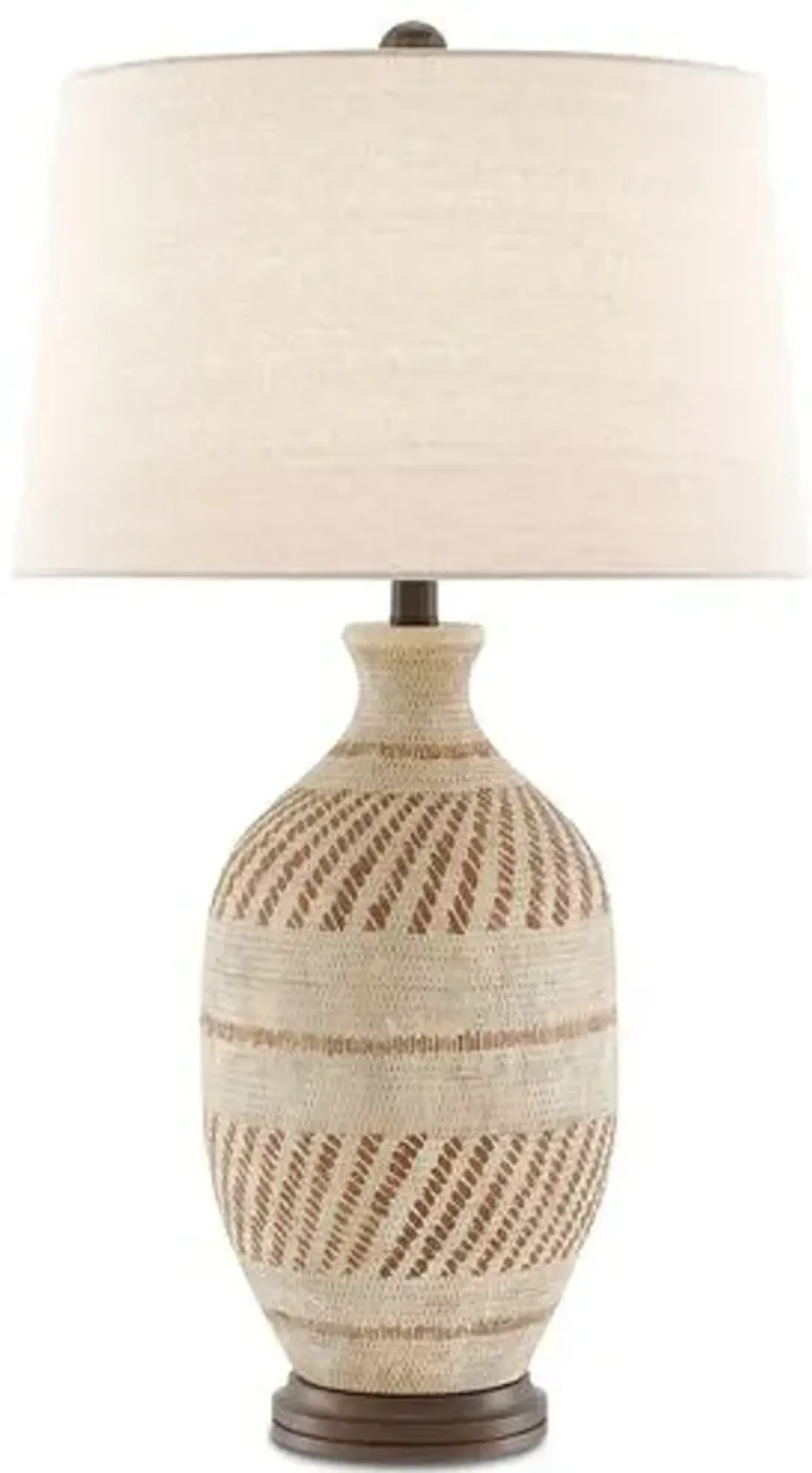 Faiyum Table Lamp - Tan/Bronze - Currey & Company