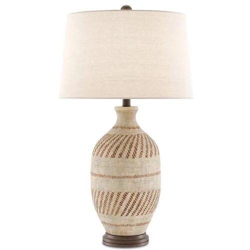 Faiyum Table Lamp - Tan/Bronze - Currey & Company