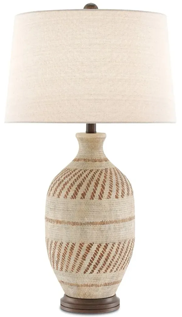 Faiyum Table Lamp - Tan/Bronze - Currey & Company
