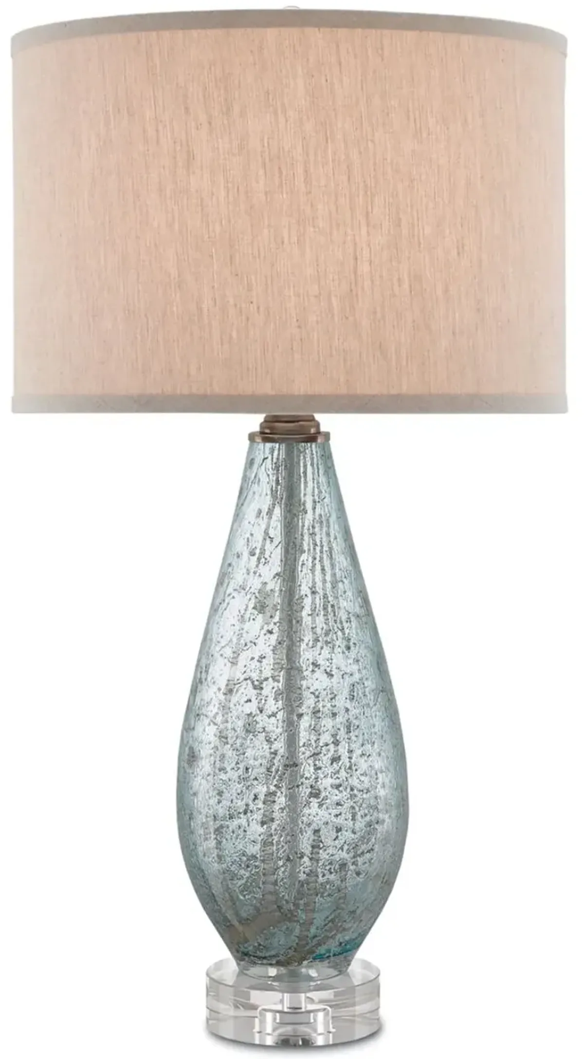 Optimist Table Lamp - Pale Blue/Natural - Currey & Company
