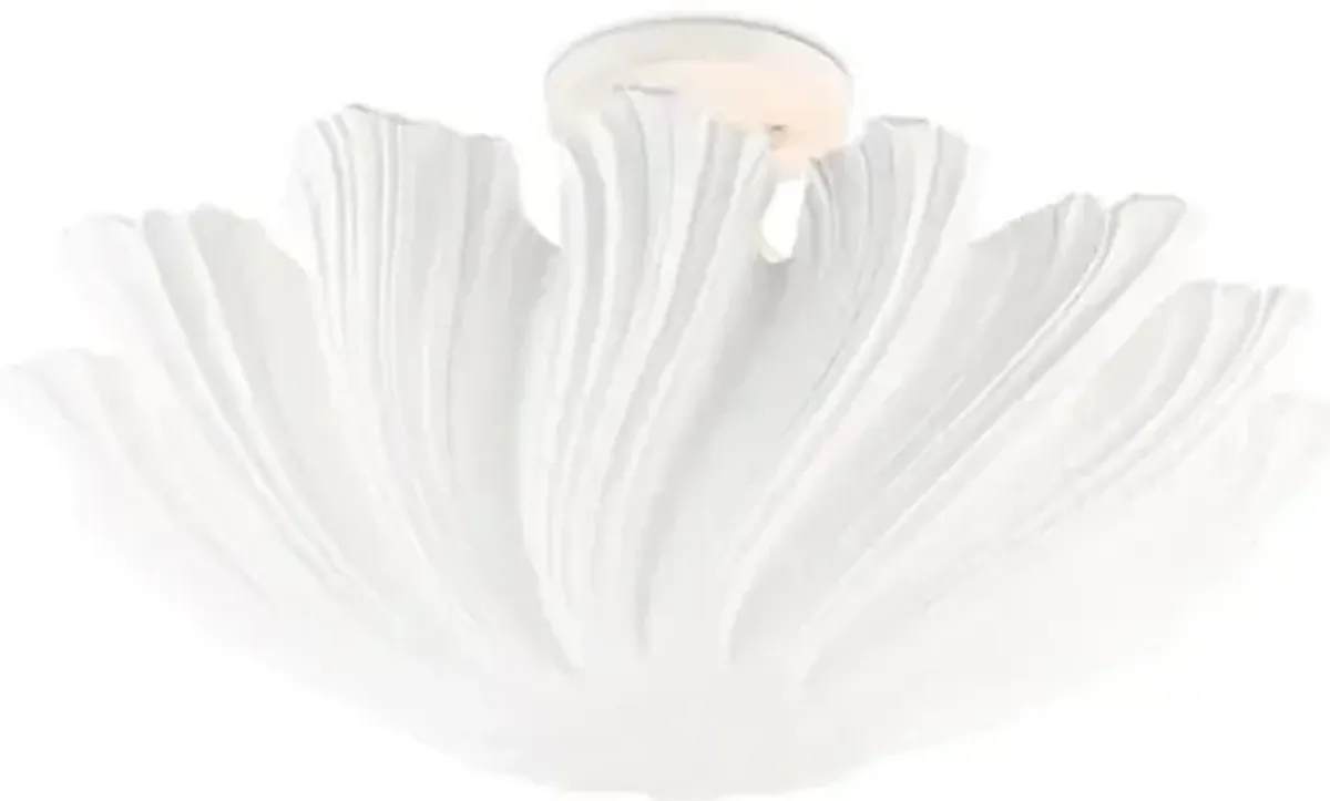 Hadley Semi-Flush - White - Currey & Company