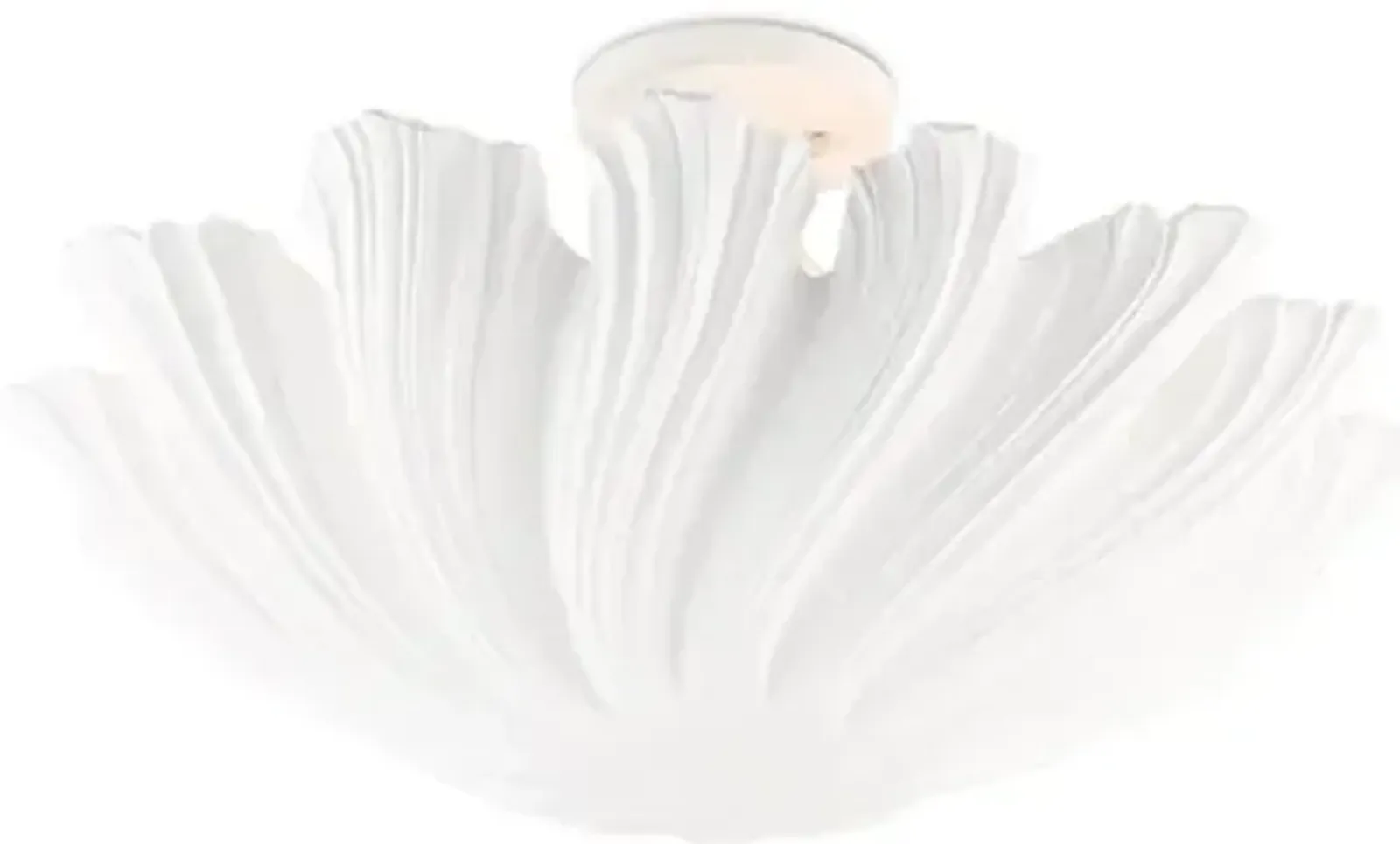 Hadley Semi-Flush - White - Currey & Company