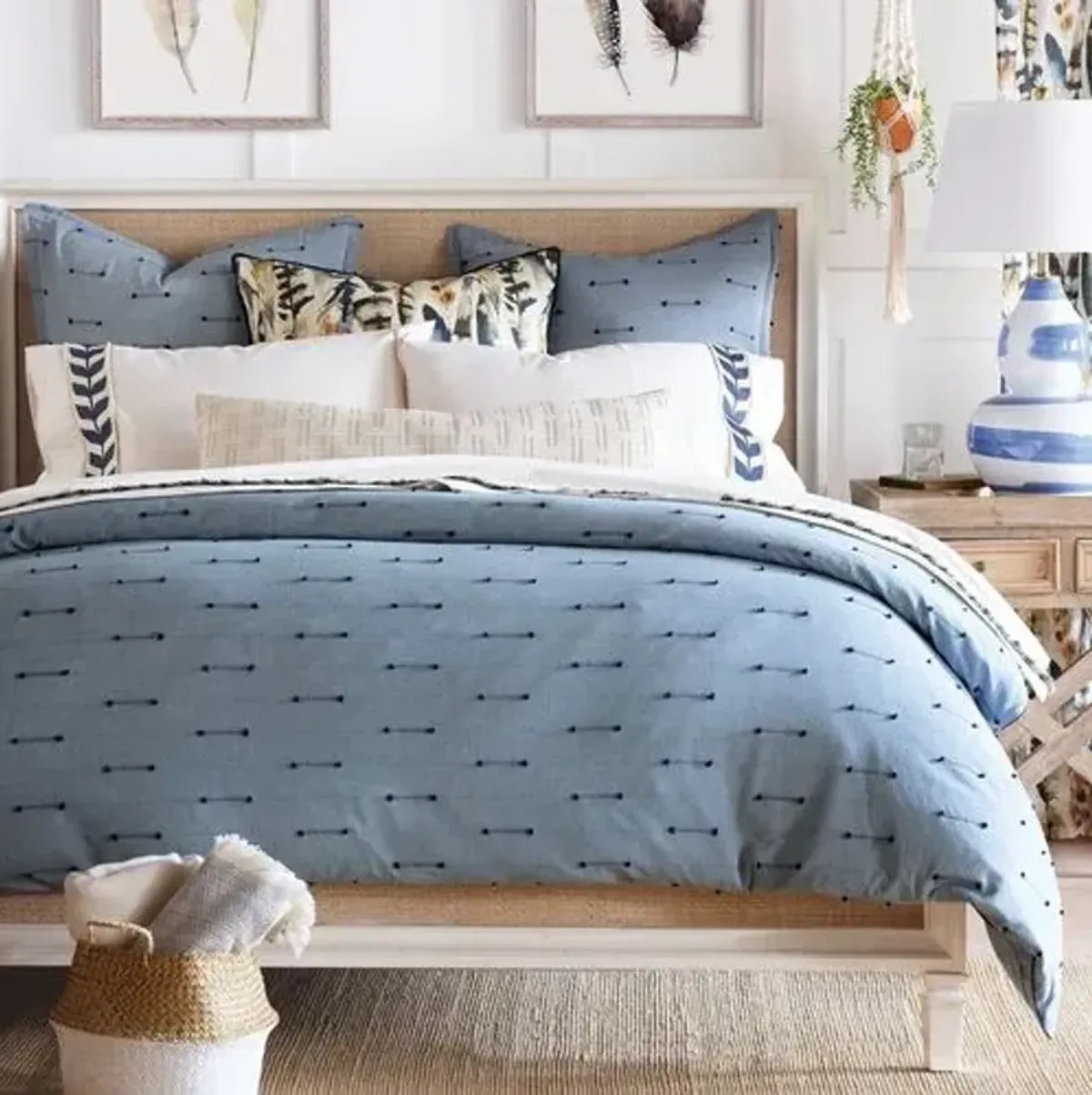 Lodi Fil Coupe Duvet Cover - Blue