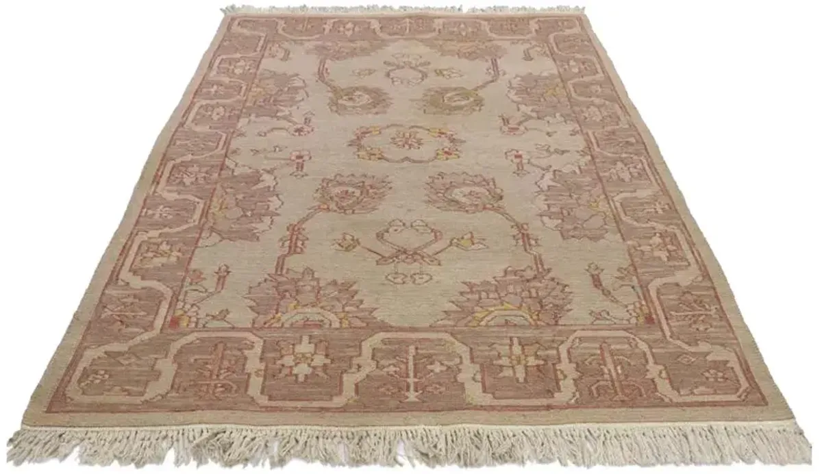 Vintage Persian Soumak Rug - 3'7 x 5'1 - Esmaili Rugs & Antiques - Beige - Beige