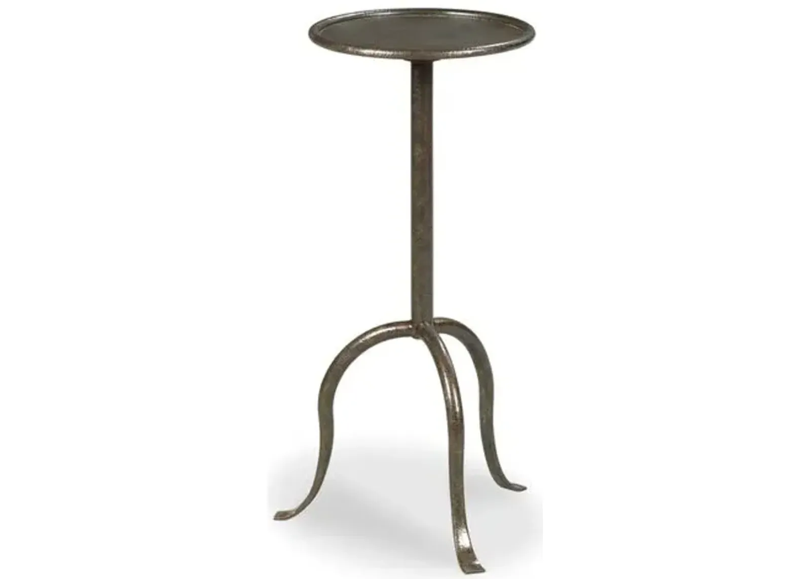 Drinker's Side Table - Antique Pewter - Lauren Liess - Brown