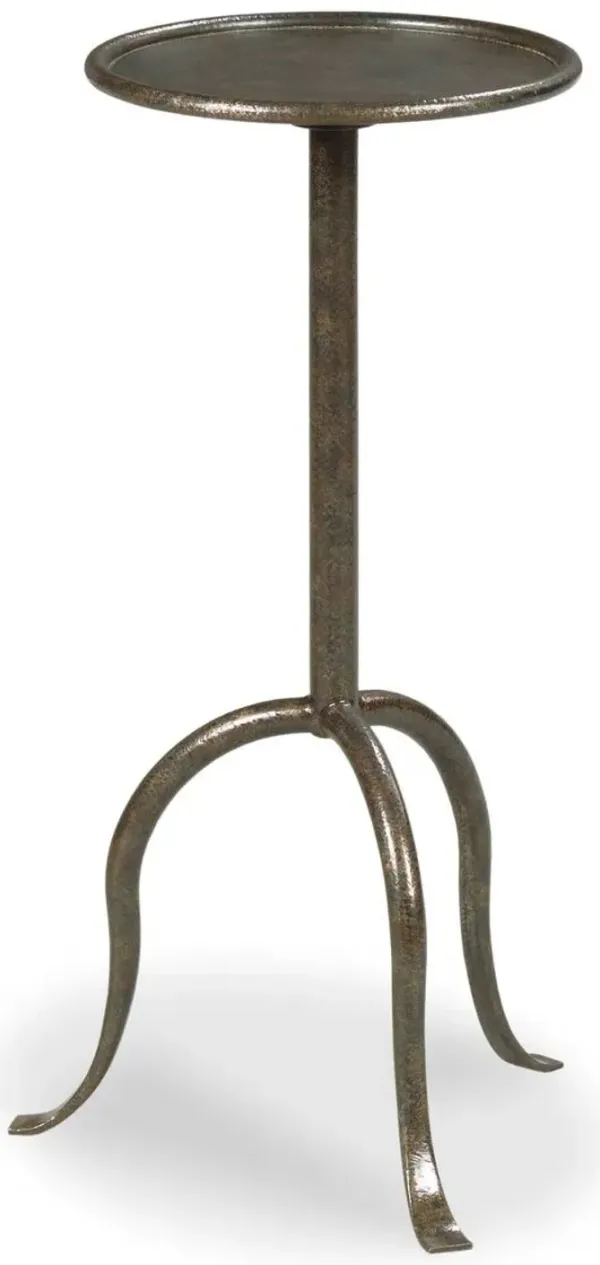 Drinker's Side Table, Antique Pewter