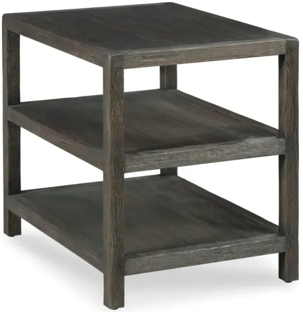 Triad Tier Side Table, Wor Black
