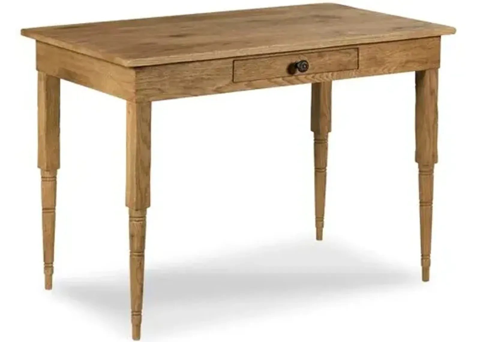 Pencil Oak Desk - Breadboard - Lauren Liess - Brown