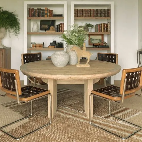 Modern 64" Gathering Dining Table - Limewash - Lauren Liess