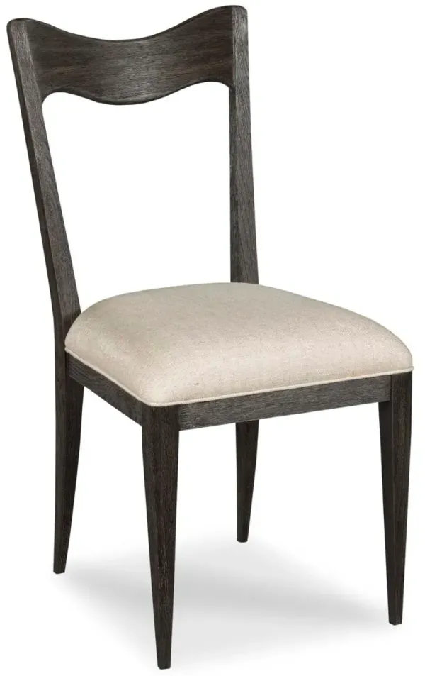 Silhouette Side Chair, Worn Black