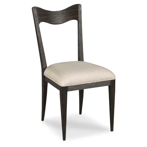 Silhouette Side Chair - Worn Black - Lauren Liess