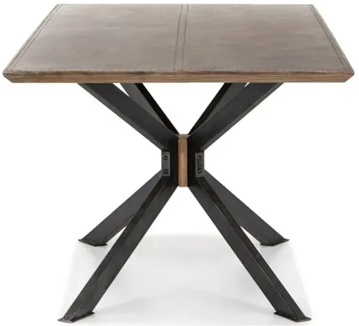 Leon 78" Dining Table - Light Rustic Black