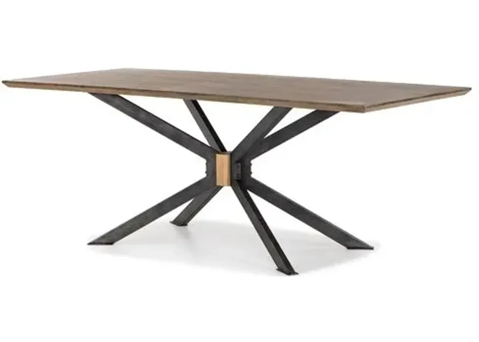 Leon 78" Dining Table - Light Rustic Black