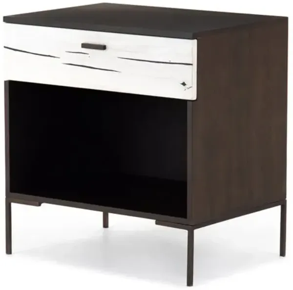 Kris Yucca Nightstand - Gunmetal/Yukas