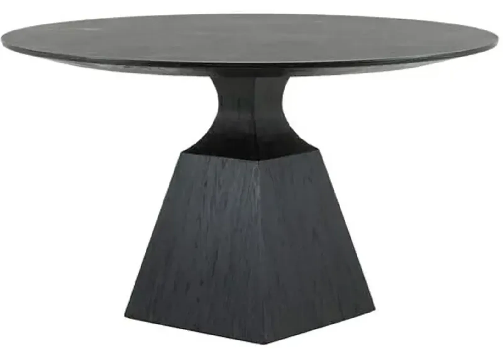 Miley 53" Oak Dining Table - Washed Black