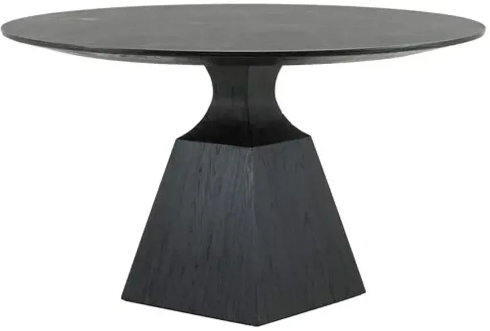 Miley 53" Oak Dining Table - Washed Black