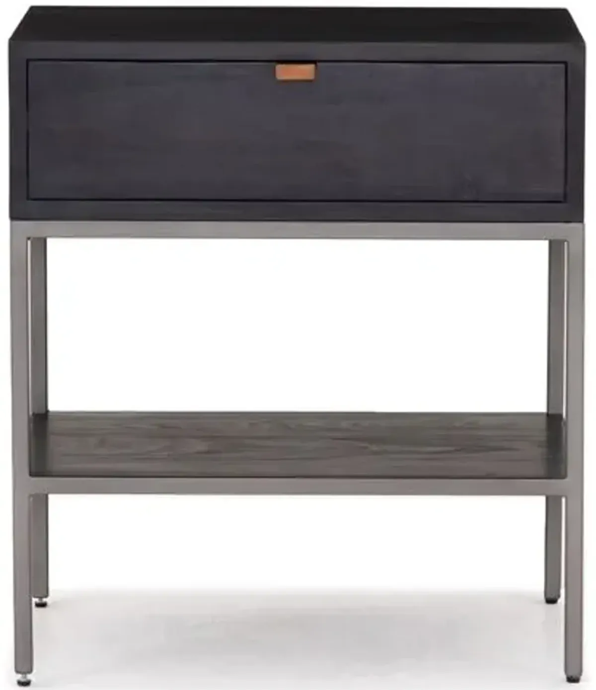 Justina Nightstand - Black Wash Poplar