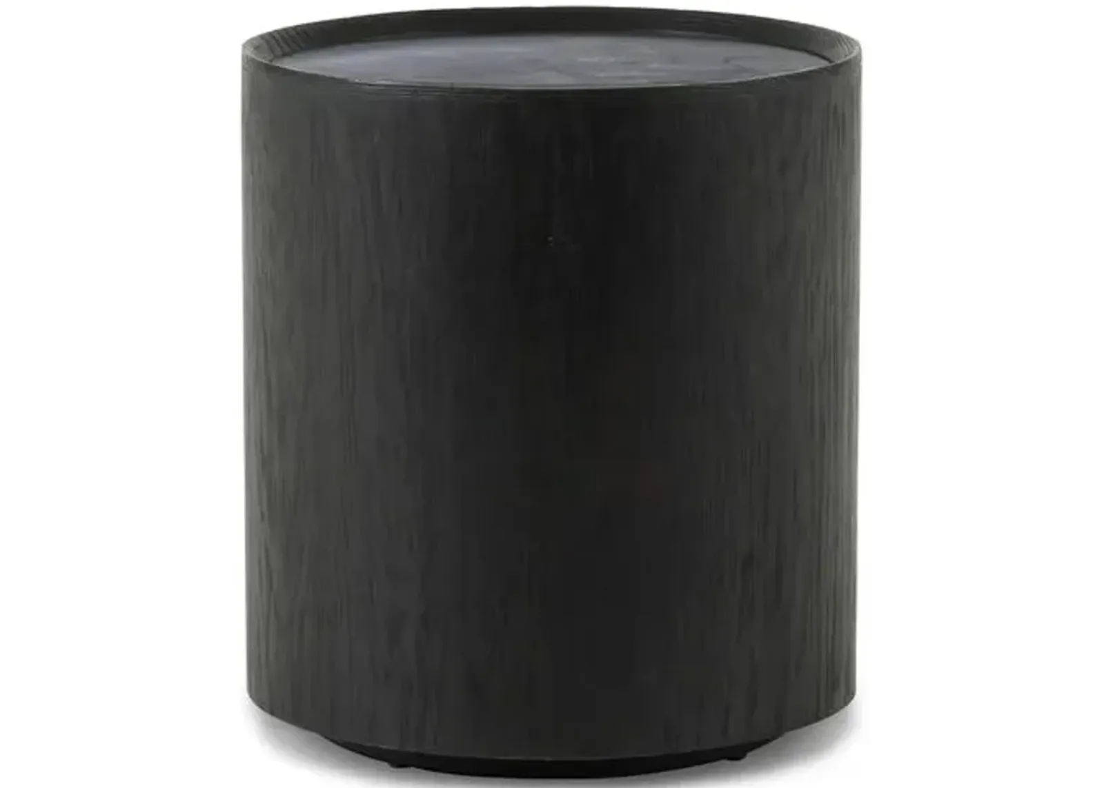 Belle Oak End Table - Ebony - Black