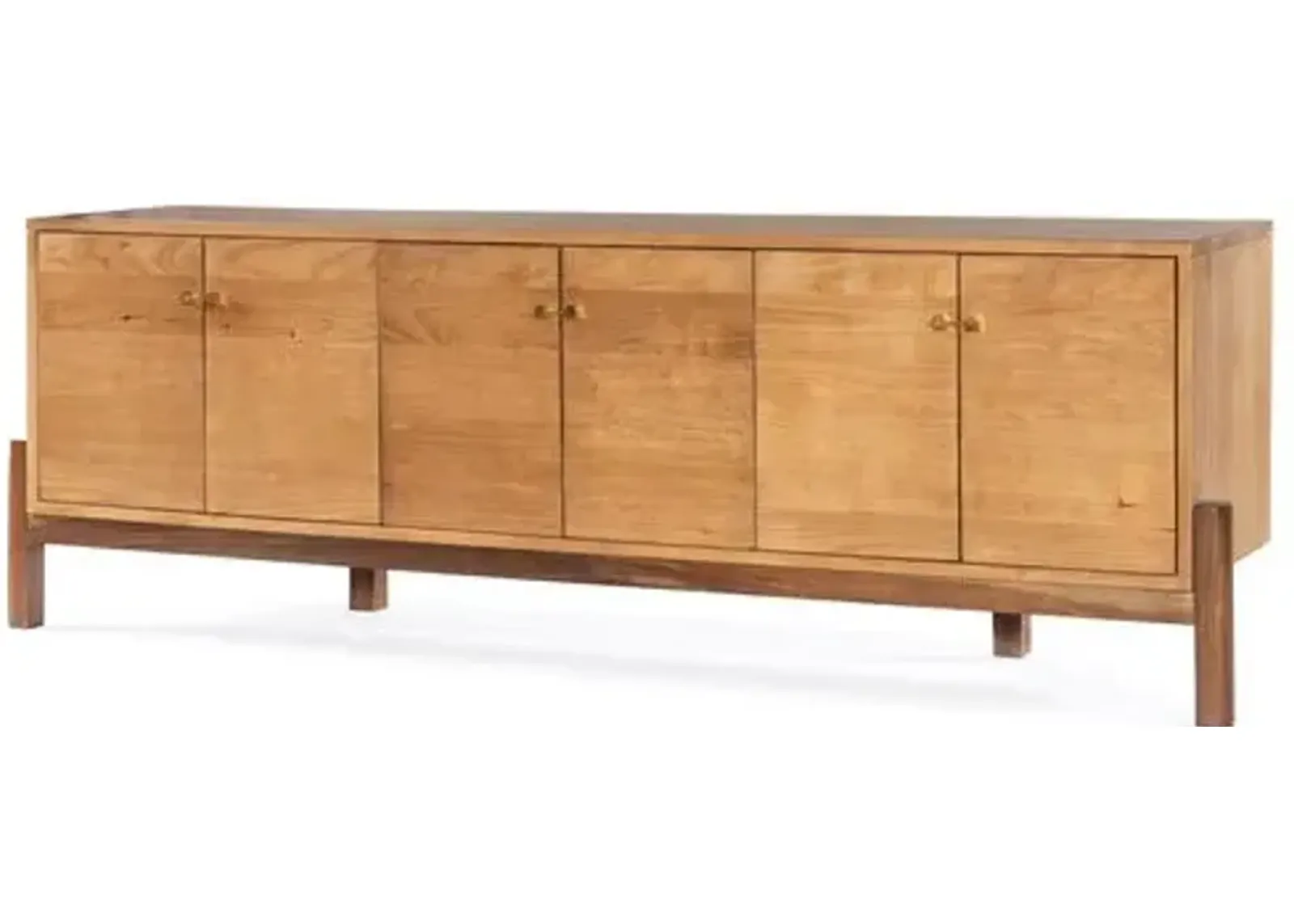 Tori Media Console - Smoked Honey - Brown