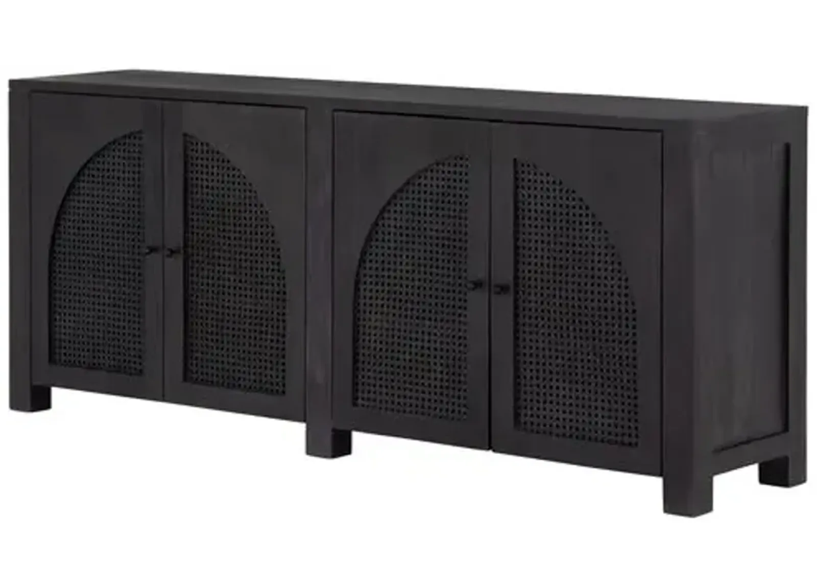 Sabrina Cane Sideboard - Black Wash Mango