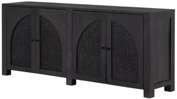 Sabrina Cane Sideboard - Black Wash Mango