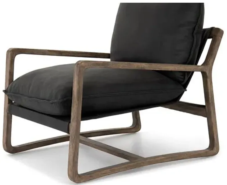 Stan Chair - Lamont Natural/Umber Black