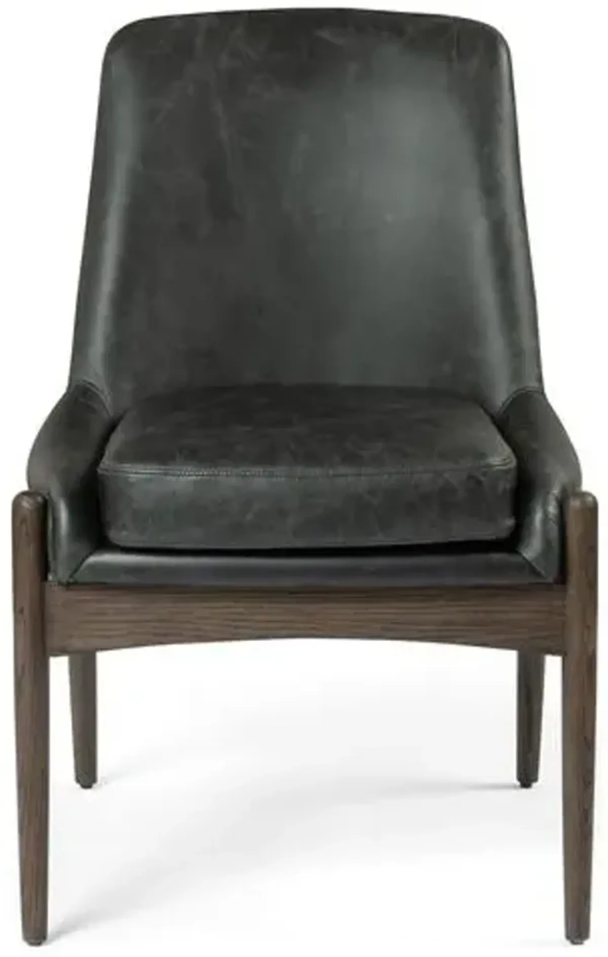 Lauren Side Chair - Smoke Leather