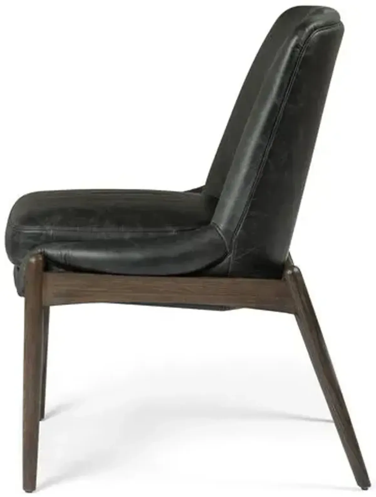 Lauren Side Chair - Smoke Leather