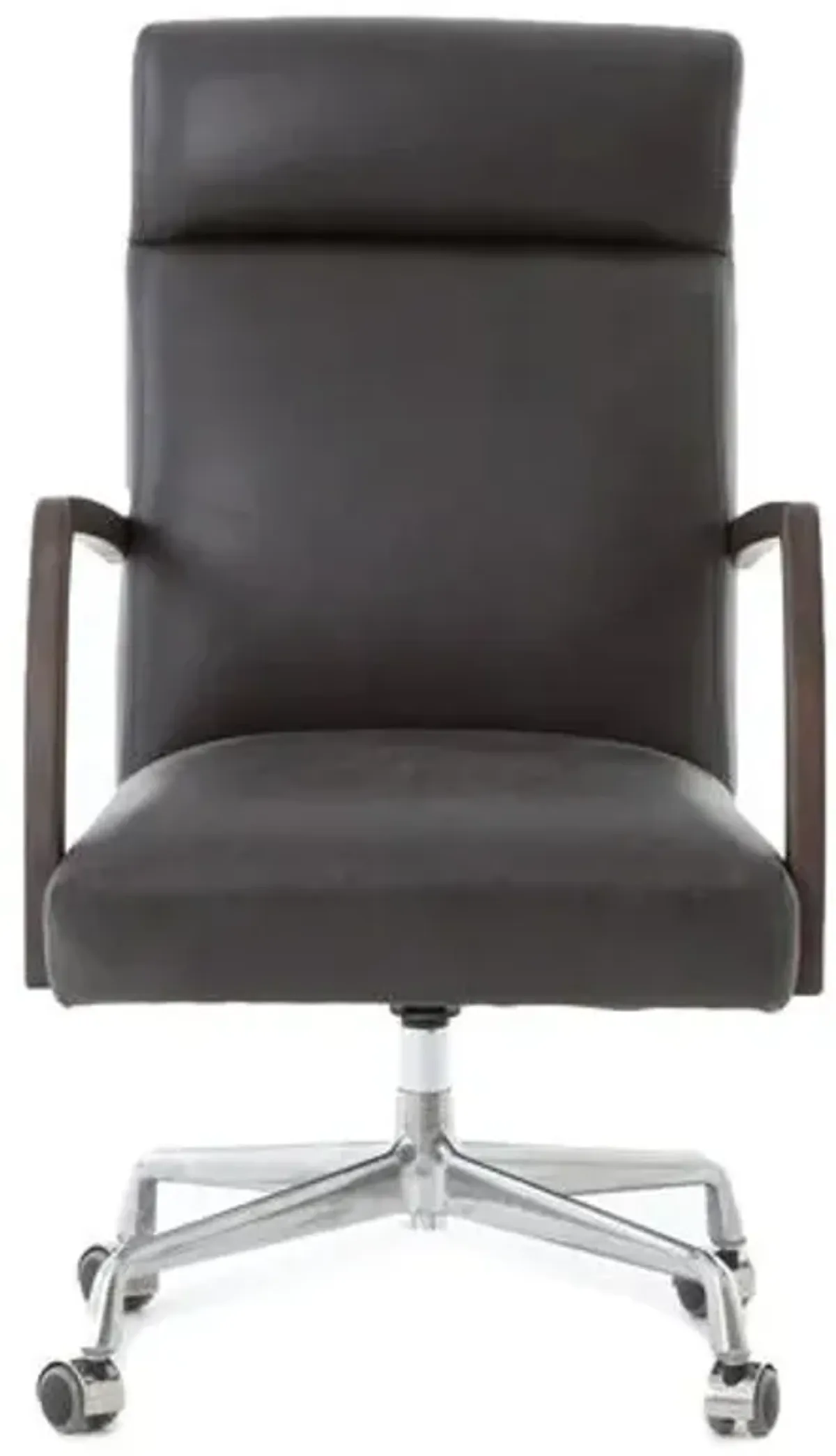 Cullen Desk Chair - Sapphire Leather - Black