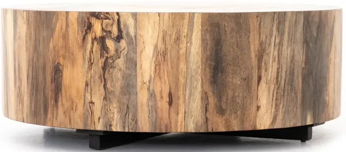 Bryn Round Coffee Table, Spalted Primavera