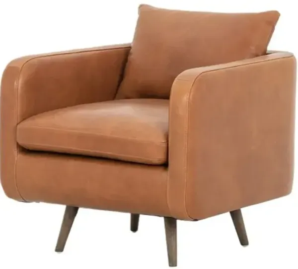 Wyatt Swivel Chair - Distressed Natural