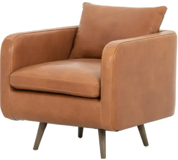 Wyatt Swivel Chair - Distressed Natural