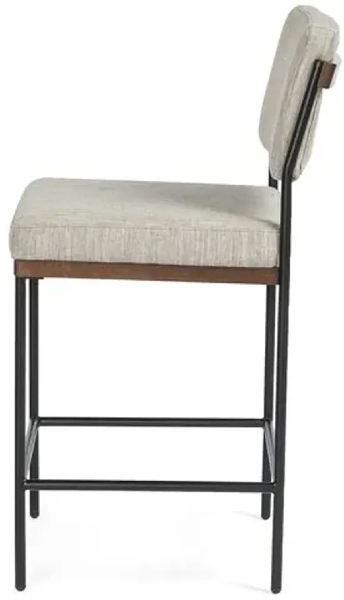 Sierra Counter Stool - Midnight Iron/Flannel