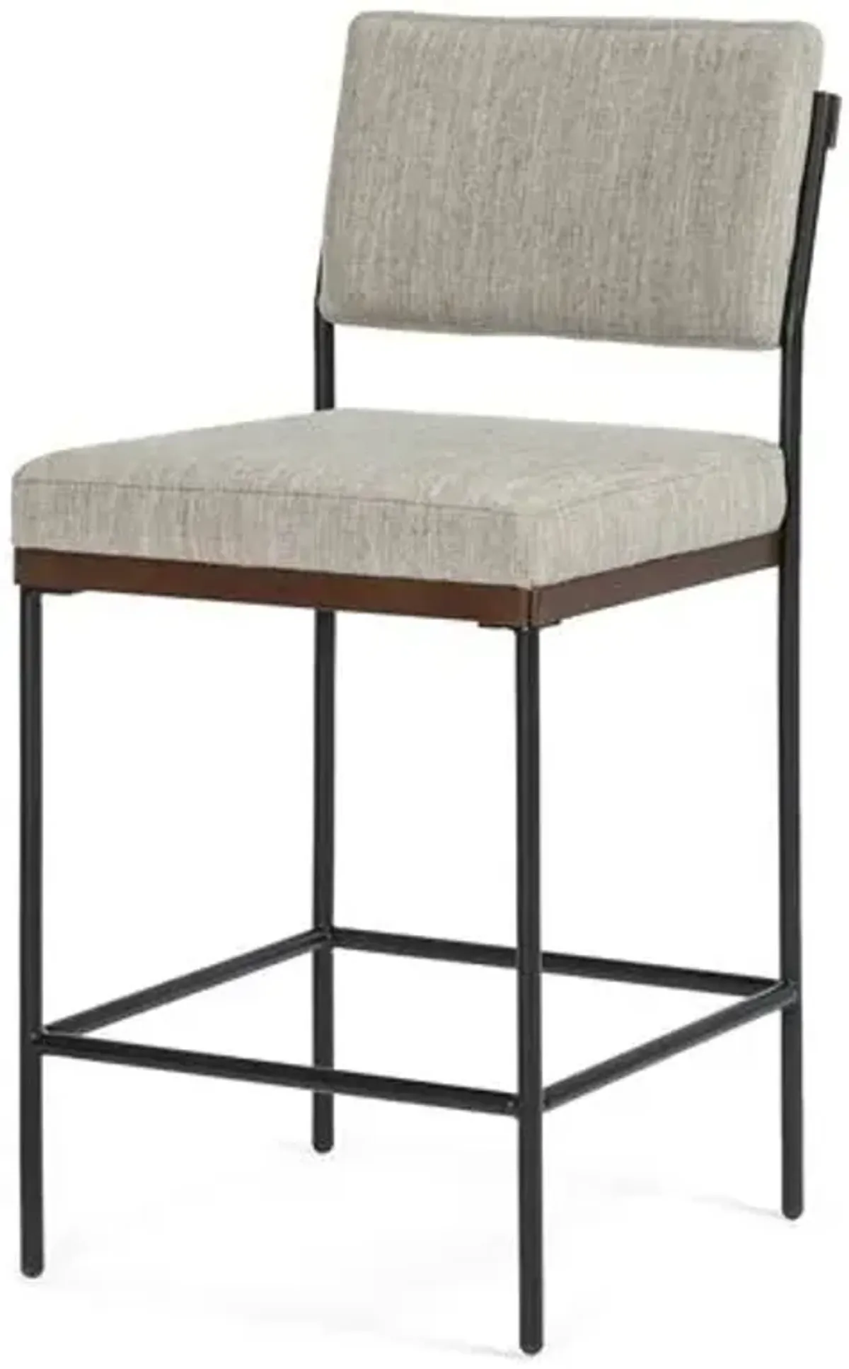 Sierra Counter Stool - Midnight Iron/Flannel