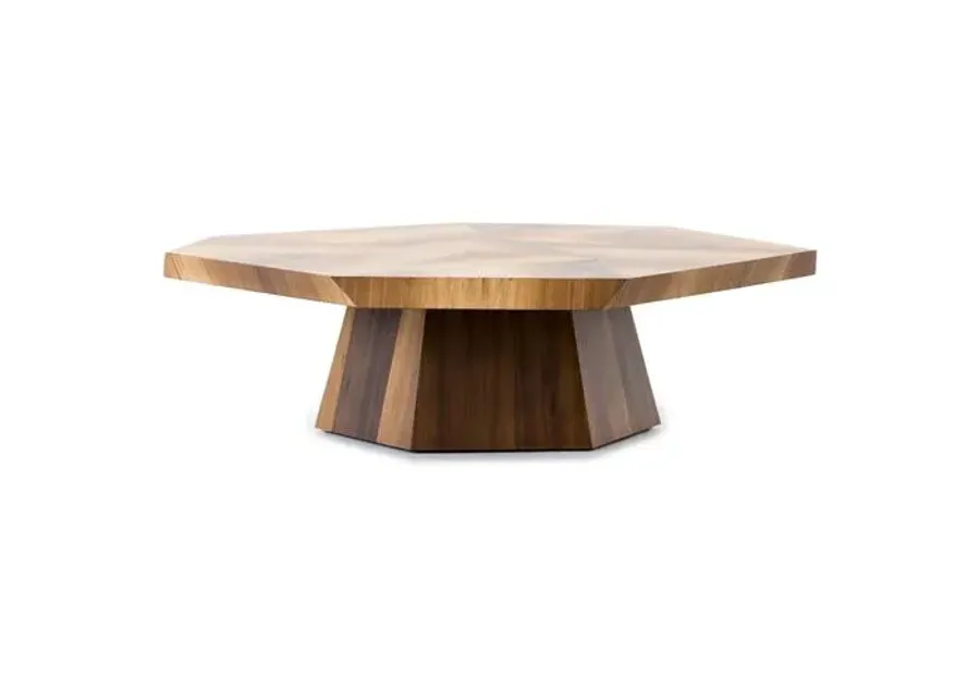 Bryn Coffee Table - Blonde Yukas - Brown