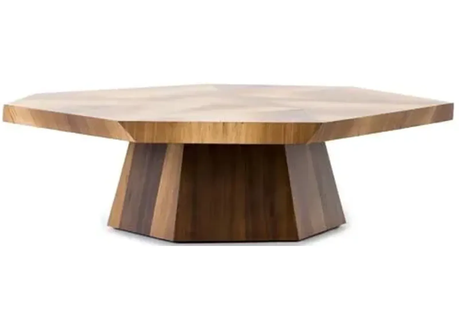 Bryn Coffee Table - Blonde Yukas - Brown