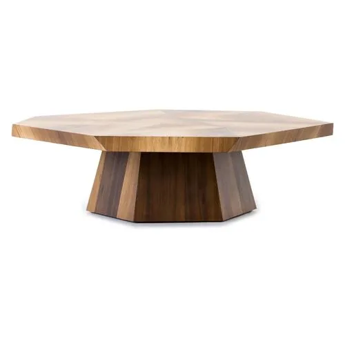 Bryn Coffee Table - Blonde Yukas - Brown