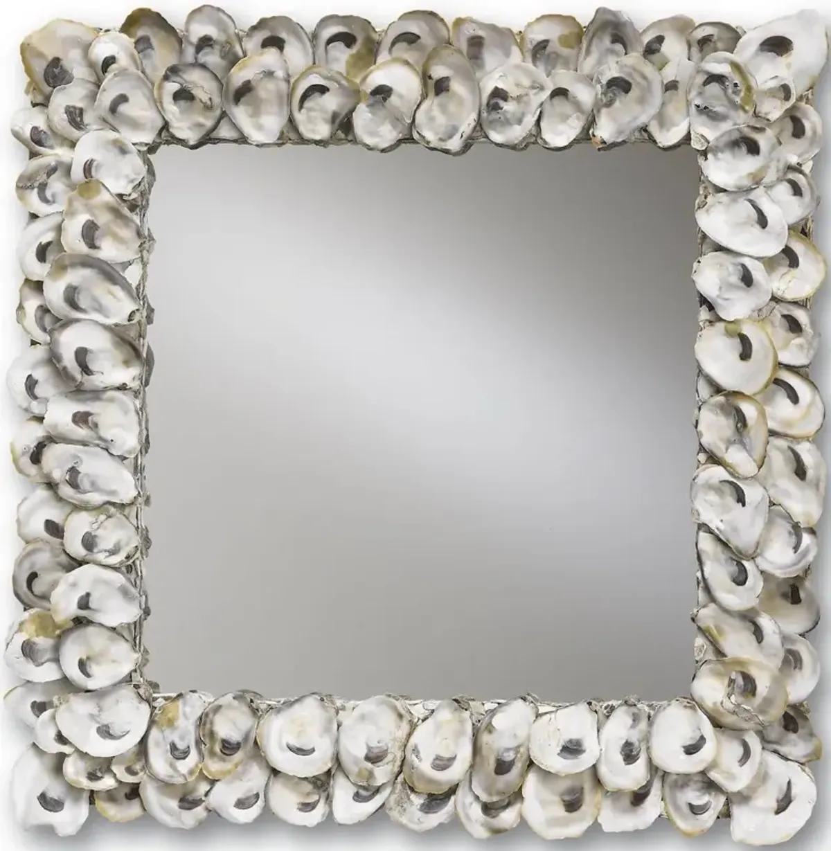 Oyster Shell Mirror, Natural