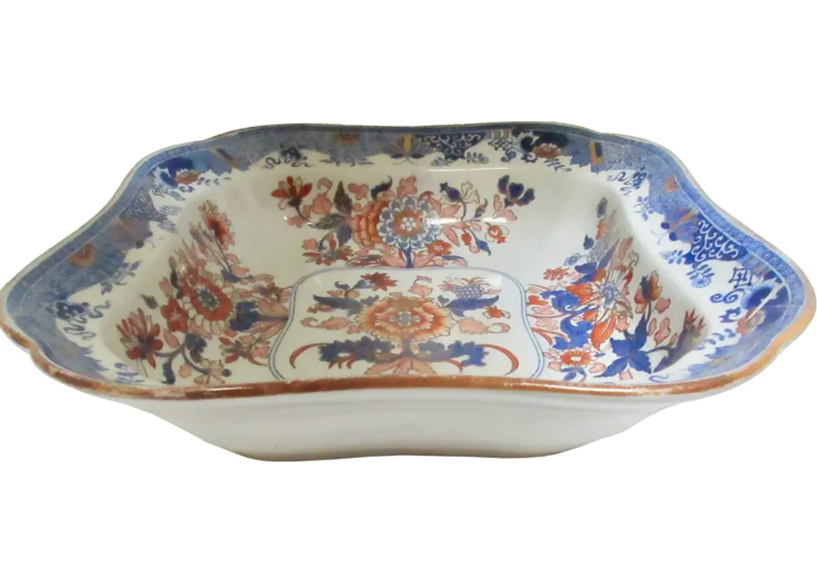 Early 1800s Spode English Serving Bowl - The Emporium Ltd. - Blue