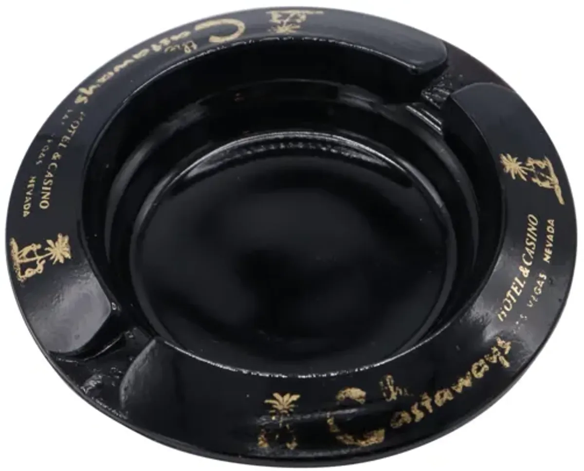 Castaways Hotel Ashtrays - a Pair - Interesting Things - Black