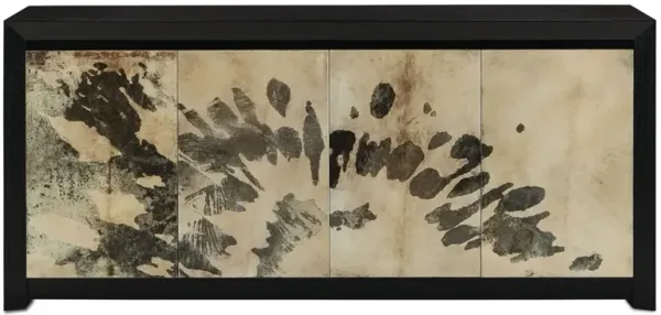 Karlson Credenza, Stained Vellum/Caviar Black