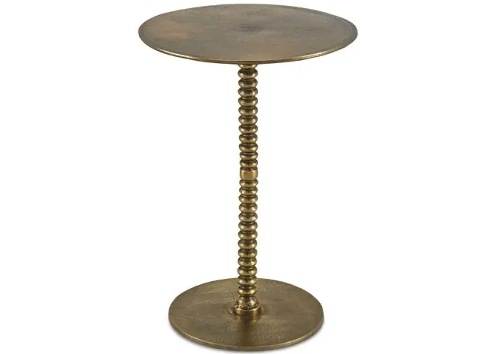 Dasari Accent Table - Currey & Company - Gold - 21.5H x 15W x 15D in