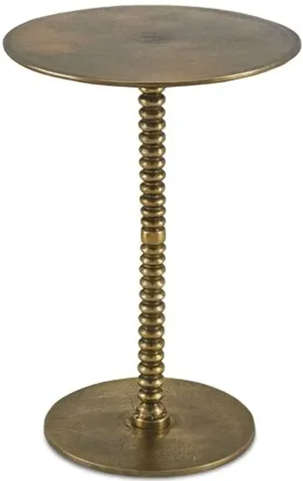 Dasari Accent Table - Currey & Company - Gold - 21.5H x 15W x 15D in