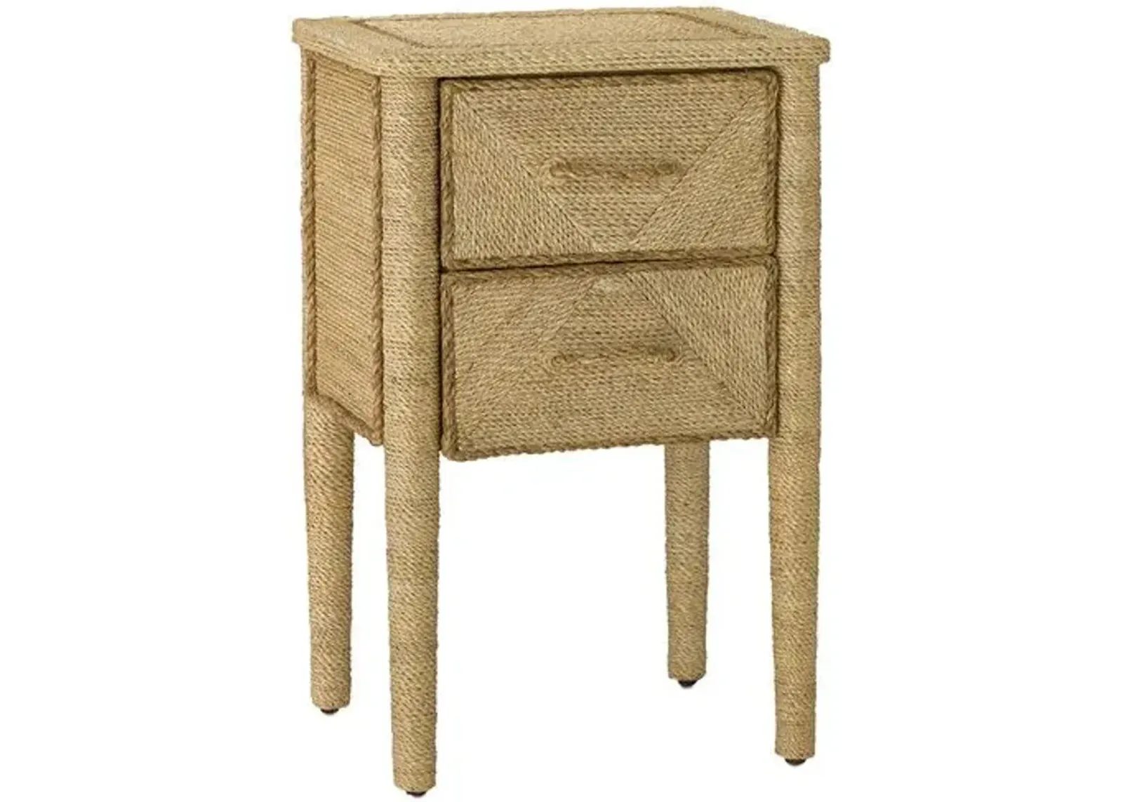 Kaipo Rope Nightstand - Natural - Currey & Company