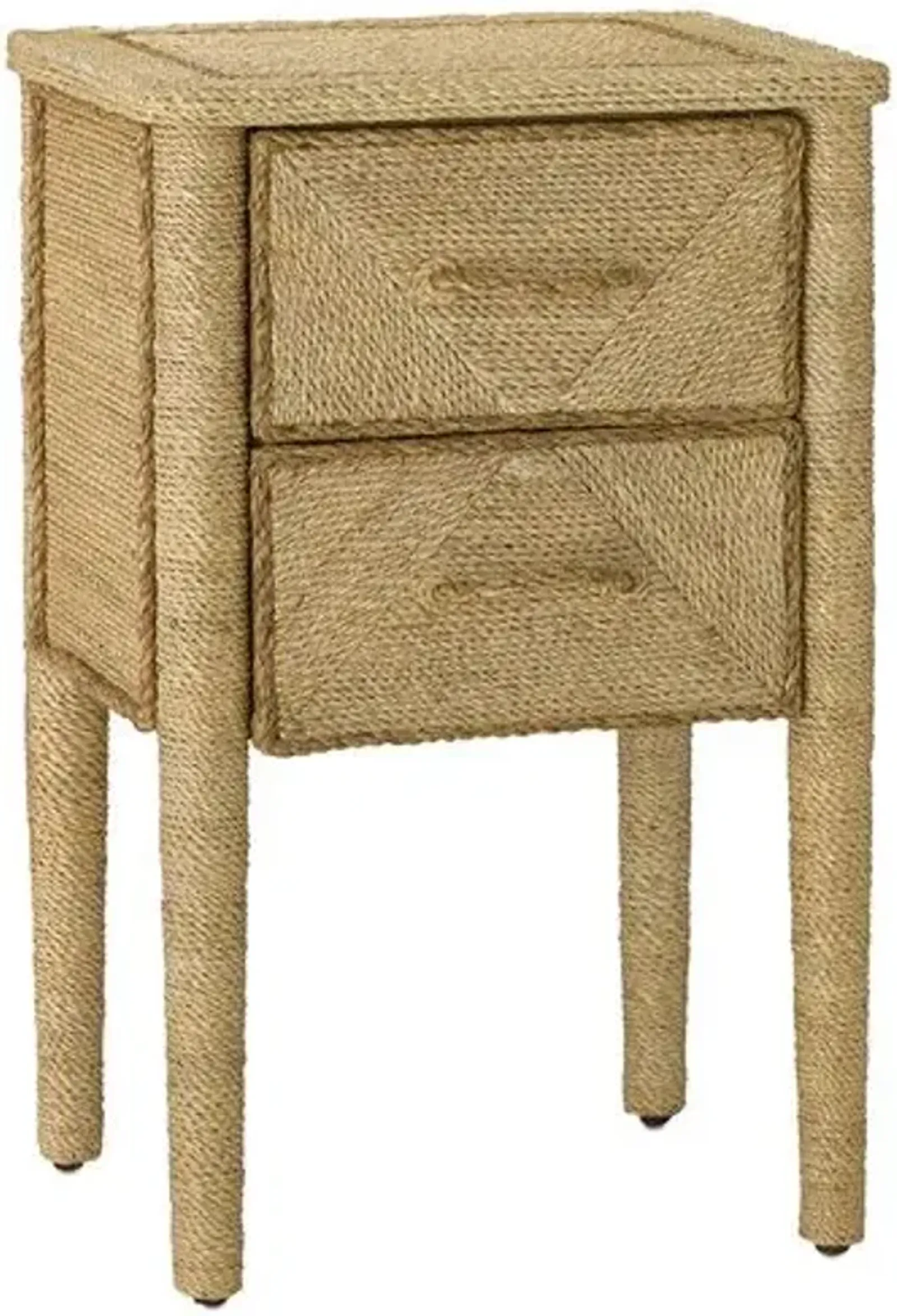 Kaipo Rope Nightstand - Natural - Currey & Company