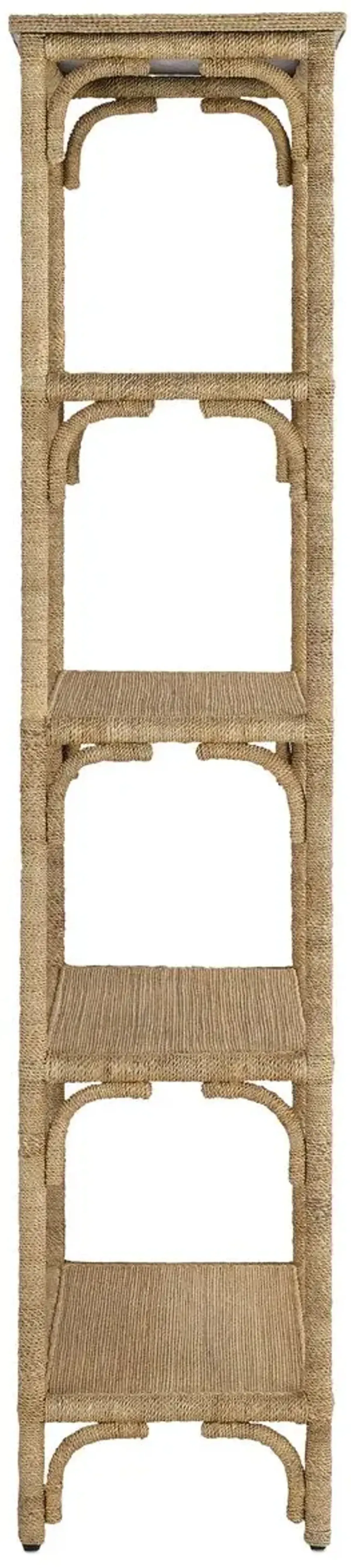 Olisa Rope Etagere, Natural/Washed Wood