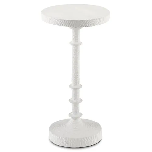 Gallo Drinks Table - Gesso White - Currey & Company